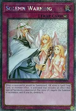 Solemn Warning (V.4 - Platinum Secret Rare)