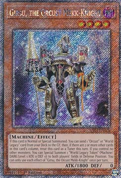 Girsu, the Orcust Mekk-Knight (V.4 - Platinum Secret Rare)