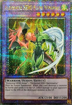 Elemental HERO Flame Wingman (V.2 - Quarter Century Secret Rare)