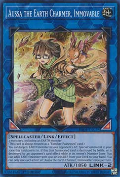 Aussa the Earth Charmer, Immovable (V.1 - Super Rare)