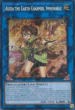 Aussa the Earth Charmer, Immovable (V.3 - Secret Rare)