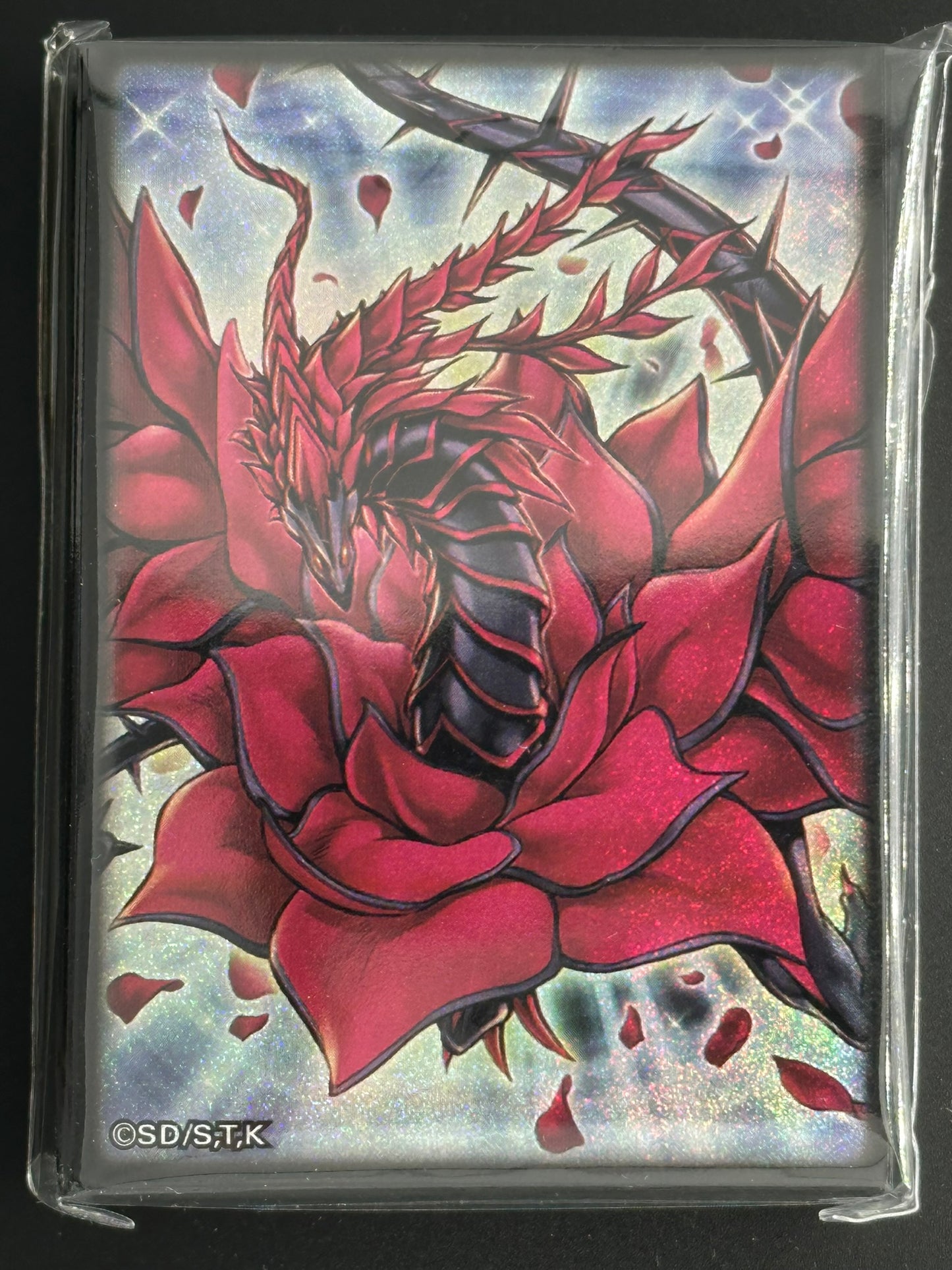 Yu-Gi-Oh! OCG Black Rose Dragon Card Sleeves 70 Signer Box