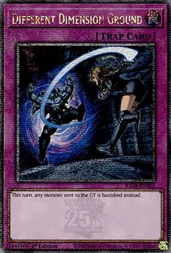 Different Dimension Ground (V.5 - Quarter Century Secret Rare) RA04-101 – Englisch, NM, American version, 1. Auflage