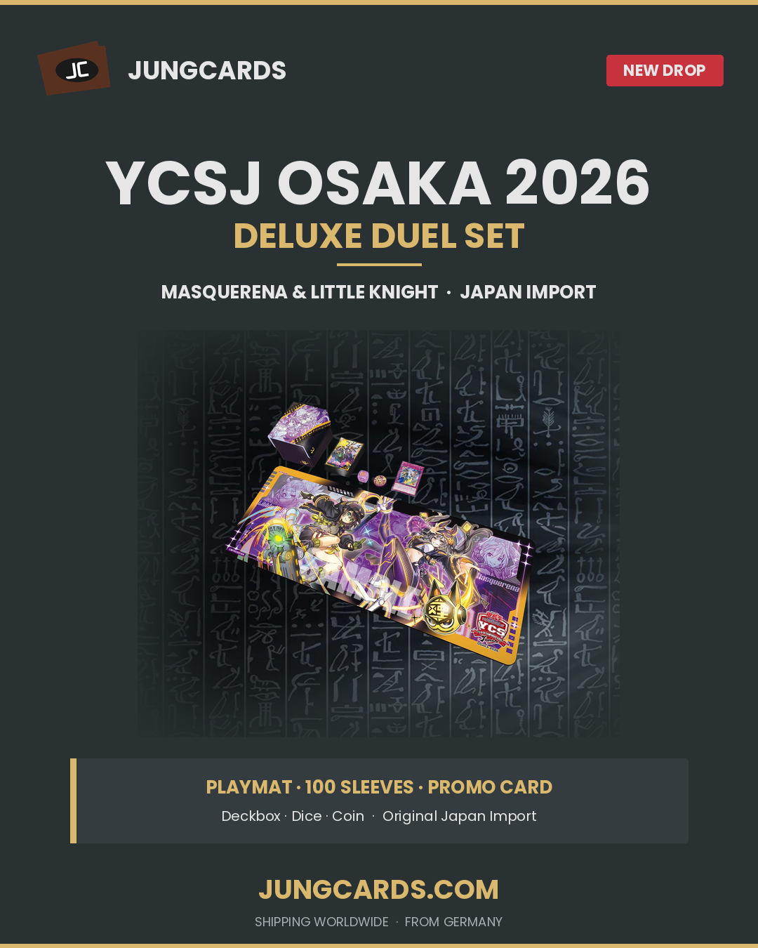 YCSJ Osaka 2026 Deluxe Duel Set – JUNGCARDS Banner