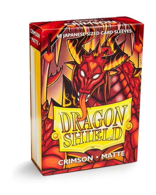 Image for Dragon Shield Matte Japanese Sleeves - Crimson (60-Pack) - Card Sleeves