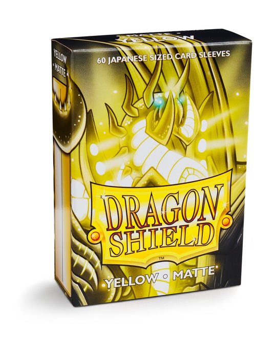 Image for Dragon Shield Matte Japanese Sleeves - Yellow (60-Pack) - Card Sleeves
