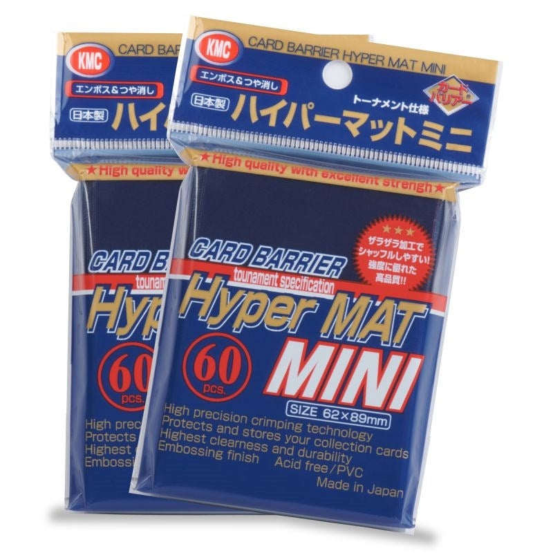 Image for KMC Card Barrier - Hyper Matte Mini - Blue (60-Pack) - Card Sleeves