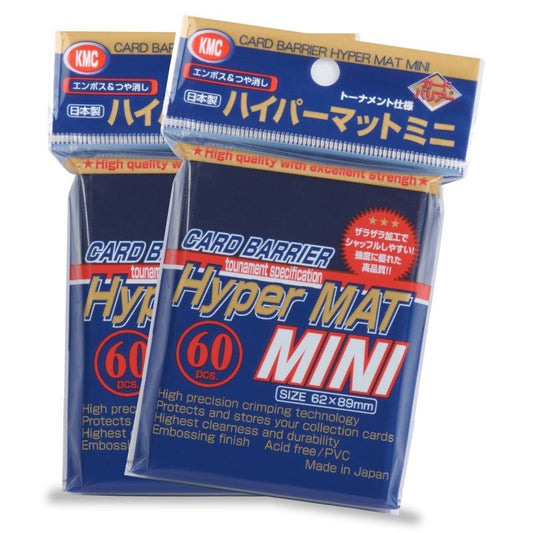 Image for KMC Card Barrier - Hyper Matte Mini - Blue (60-Pack) - Card Sleeves