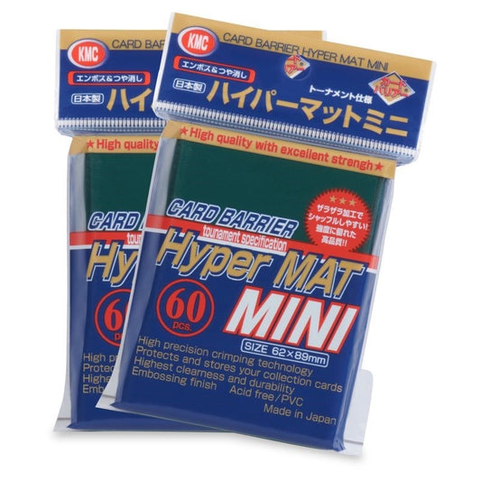 Image for KMC Card Barrier - Hyper Matte Mini - Green (60-Pack) - Card Sleeves
