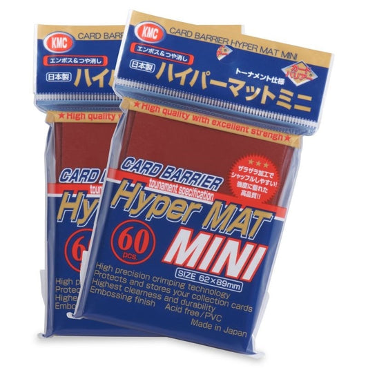 Image for KMC Card Barrier - Hyper Matte Mini - Red (60-Pack) - Card Sleeves