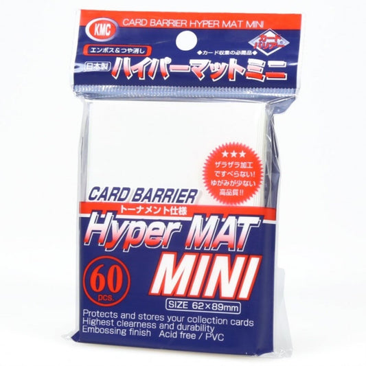 Image for KMC Card Barrier - Hyper Matte Mini - White (60-Pack) - Card Sleeves