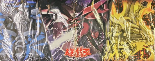 Egyptian Gods Spielmatte – Yu-Gi-Oh! Jump Festa Promo (Obelisk, Slifer, Ra), Half-Size, Original Japan Import | Jungcards