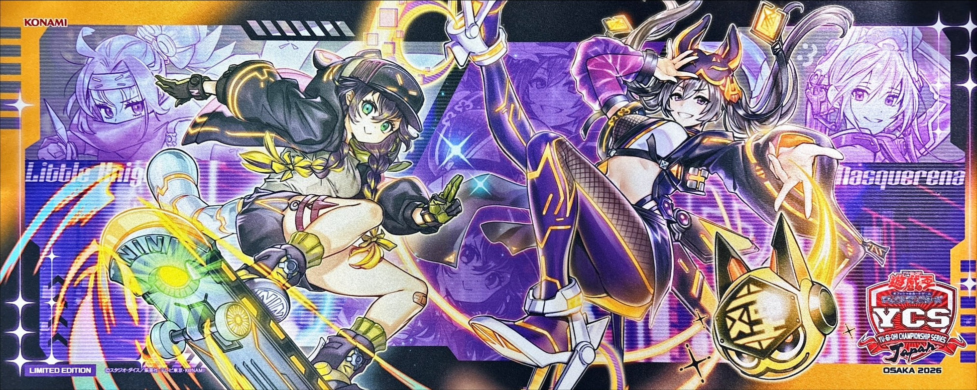 I:P Masquerena & S:P Little Knight Spielmatte – Yu-Gi-Oh! OCG, YCSJ Osaka 2026, Original Japan Import | Jungcards