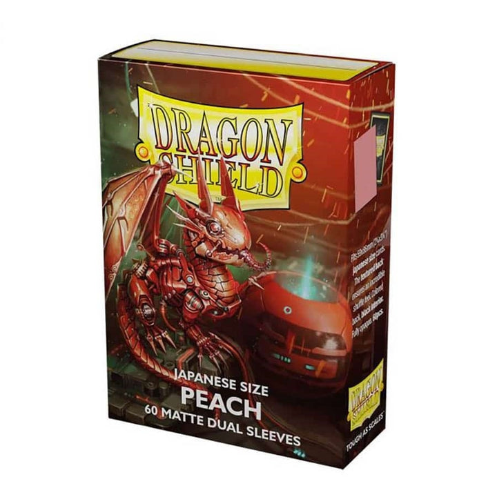Dragon Shield Dual Matte Japanese Sleeves Peach 60-Pack