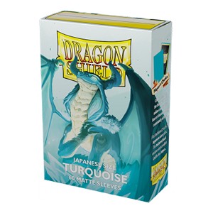 60 Small Dragon Shield Sleeves - Turquoise