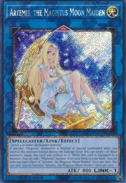 Artemis, the Magistus Moon Maiden (V.4 - Platinum Secret Rare)