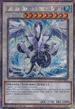 Trishula, Dragon of the Ice Barrier (V.4 - Platinum Secret Rare)