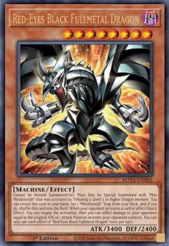 Red-Eyes Black Fullmetal Dragon (V.1 - Ultra Rare)