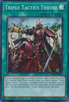 Triple Tactics Thrust (V.1 - Super Rare)