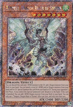 Tempest, Dragon Ruler of Storms (V.4 - Platinum Secret Rare)