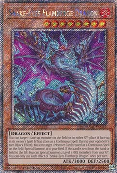 Snake-Eyes Flamberge Dragon (V.4 - Platinum Secret Rare)