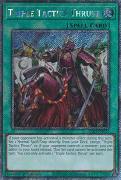 Triple Tactics Thrust (V.4 - Platinum Secret Rare)