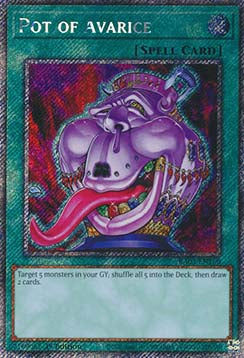 Pot of Avarice (V.1 - Platinum Secret Rare)