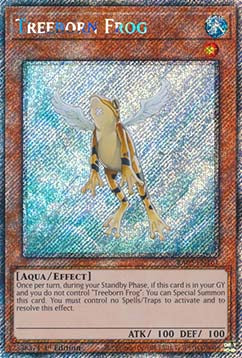 Treeborn Frog (V.1 - Platinum Secret Rare)