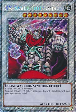 XX-Saber Gottoms (V.1 - Platinum Secret Rare)