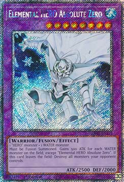 Elemental HERO Absolute Zero (V.1 - Platinum Secret Rare)