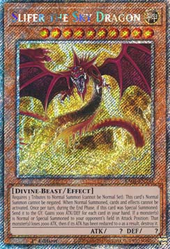 Slifer the Sky Dragon (V.1 - Platinum Secret Rare)