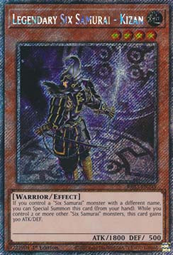Legendary Six Samurai - Kizan (V.1 - Platinum Secret Rare)