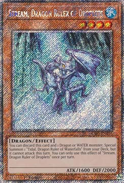 Stream, Dragon Ruler of Droplets (V.1 - Platinum Secret Rare)