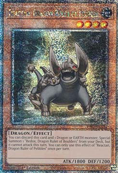 Reactan, Dragon Ruler of Pebbles (V.2 - Quarter Century Secret Rare)