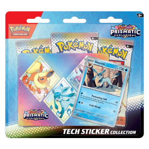 Prismatic Evolutions: Glaceon Tech Sticker Collection