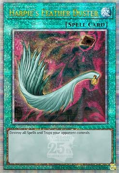 Harpie's Feather Duster (V.2 - Quarter Century Secret Rare)