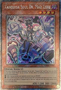 Vanquish Soul Dr. Mad Love (V.4 - Platinum Secret Rare)