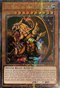 The Winged Dragon of Ra (V.2 - Quarter Century Secret Rare)