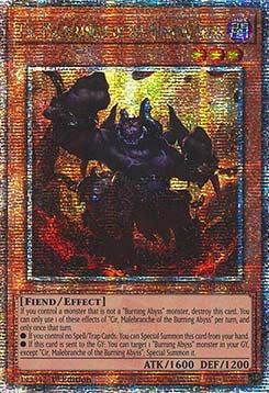 Cir, Malebranche of the Burning Abyss (V.2 - Quarter Century Secret Rare)