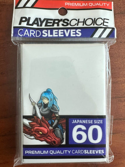 Player's Choice Card Sleeves White 60x