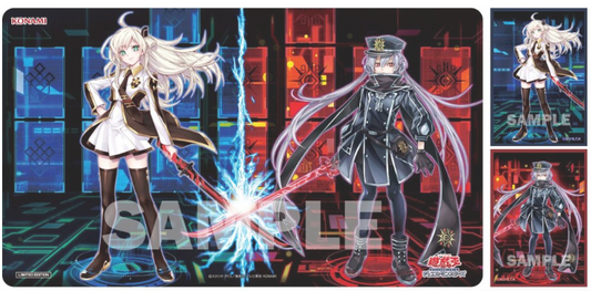 Yu-Gi-Oh! OCG Sky Striker Ace Raye & Roze Playmat + Sleeves Set
