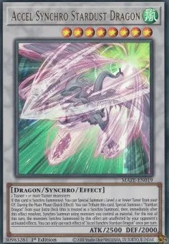 Accel Synchro Stardust Dragon (V.1 - Ultra Rare) MAZE-019 – Deutsch, NM, 1. Auflage
