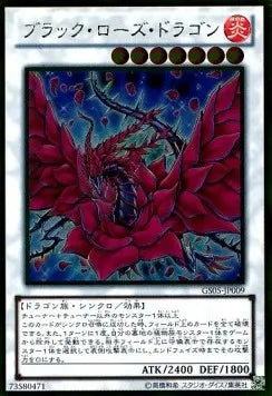 Black Rose Dragon (V.2 - Gold Rare) GS05-009 – Japanisch, EX