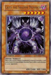 Caius the Shadow Monarch SDDE-001 Ultra Rare – Englisch, EX