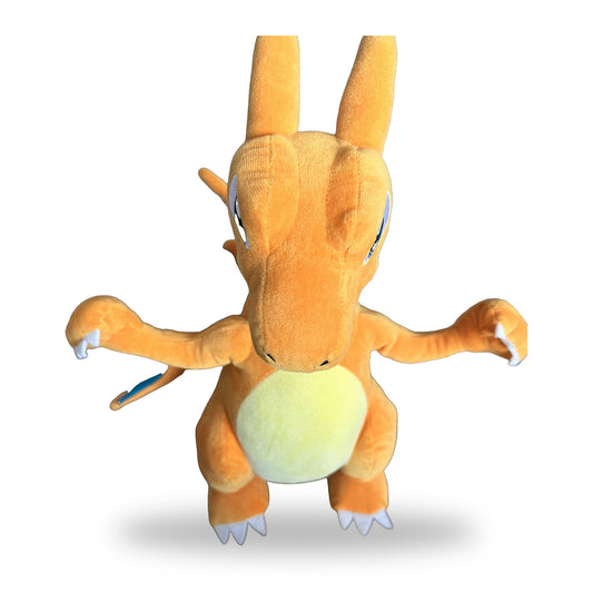 Charizard Pokemon Pluesch Sammelfigur weisser Hintergrund