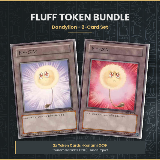 Yu-Gi-Oh! OCG Dandylion / Fluff Token Bundle (Weiß + Rot)