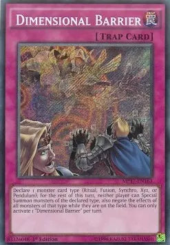Dimensional Barrier MP17-163 Secret Rare – Englisch, NM, American version, 1. Auflage
