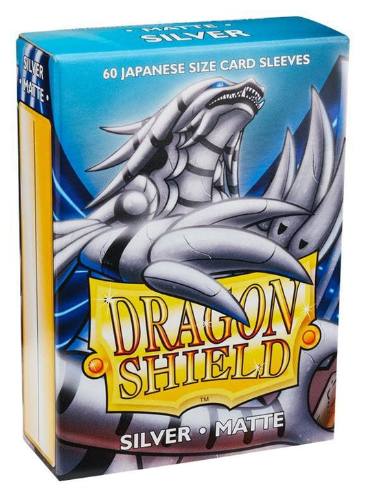 Dragon Shield Matte Japanese Sleeves Silver 60-Pack