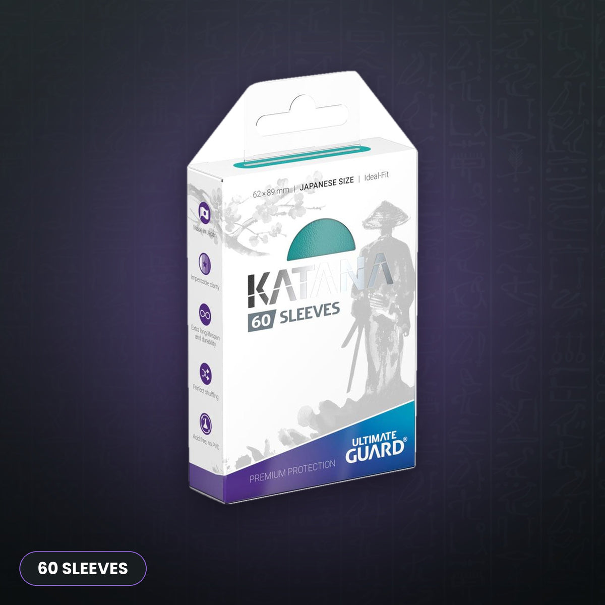 Ultimate Guard Katana Sleeves Japanese Size (60) - Turquoise | JUNGCARDS