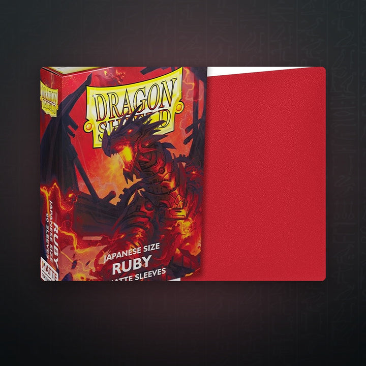 Dragon Shield Japanese Matte Sleeves - Ruby (60-Pack) | JUNGCARDS